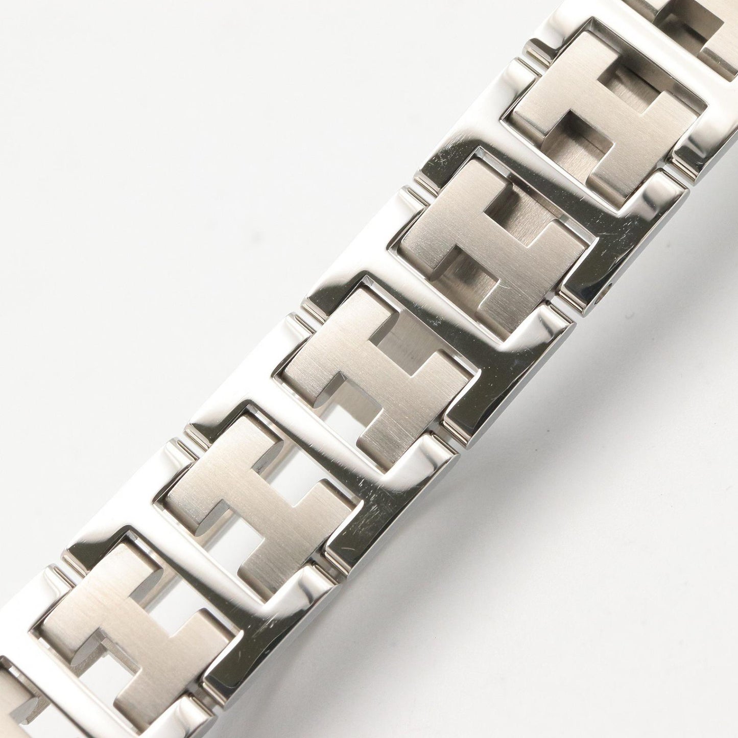 クリッパー レディース 腕時計 クオーツ SS ブラック エルメス