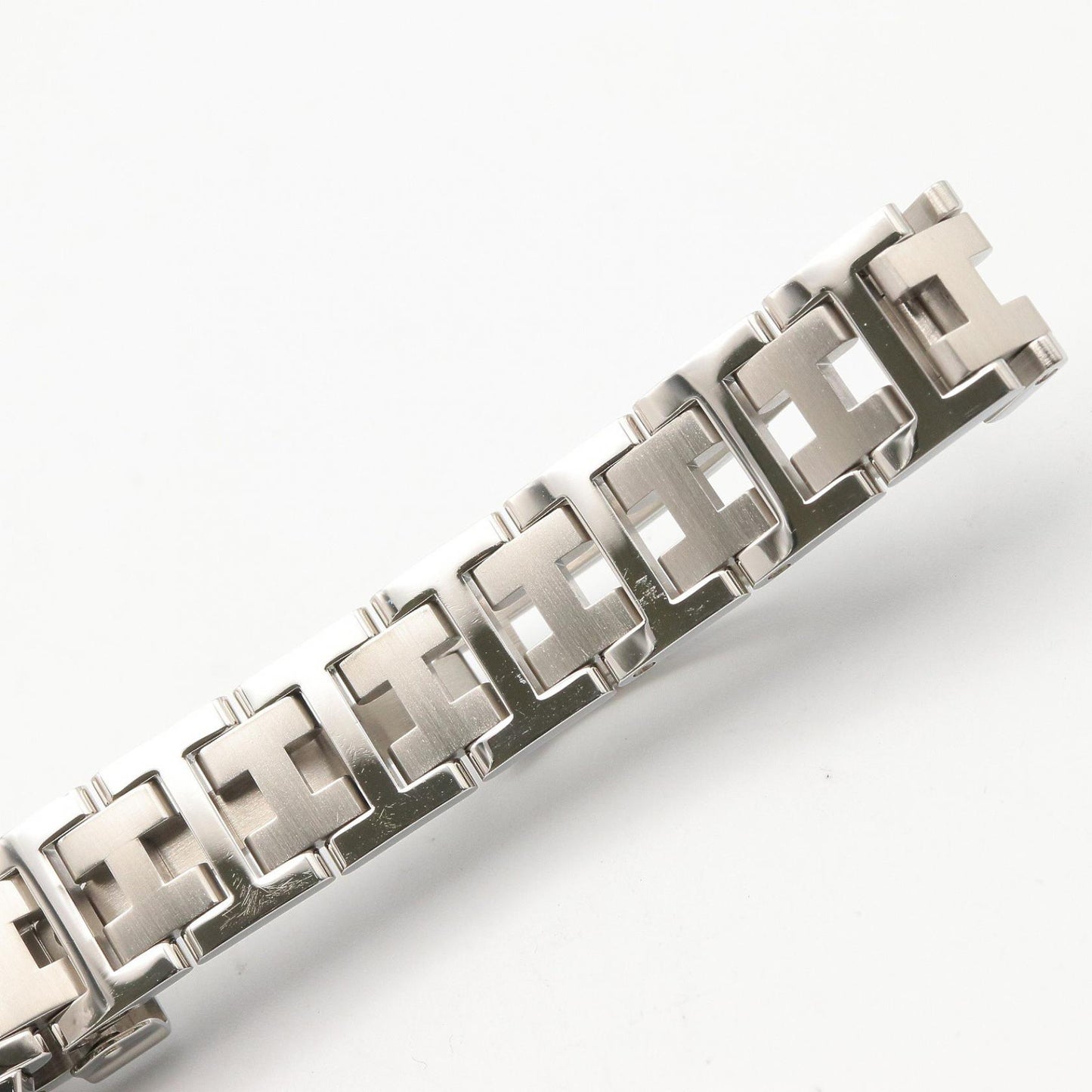 クリッパー レディース 腕時計 クオーツ SS ブラック エルメス