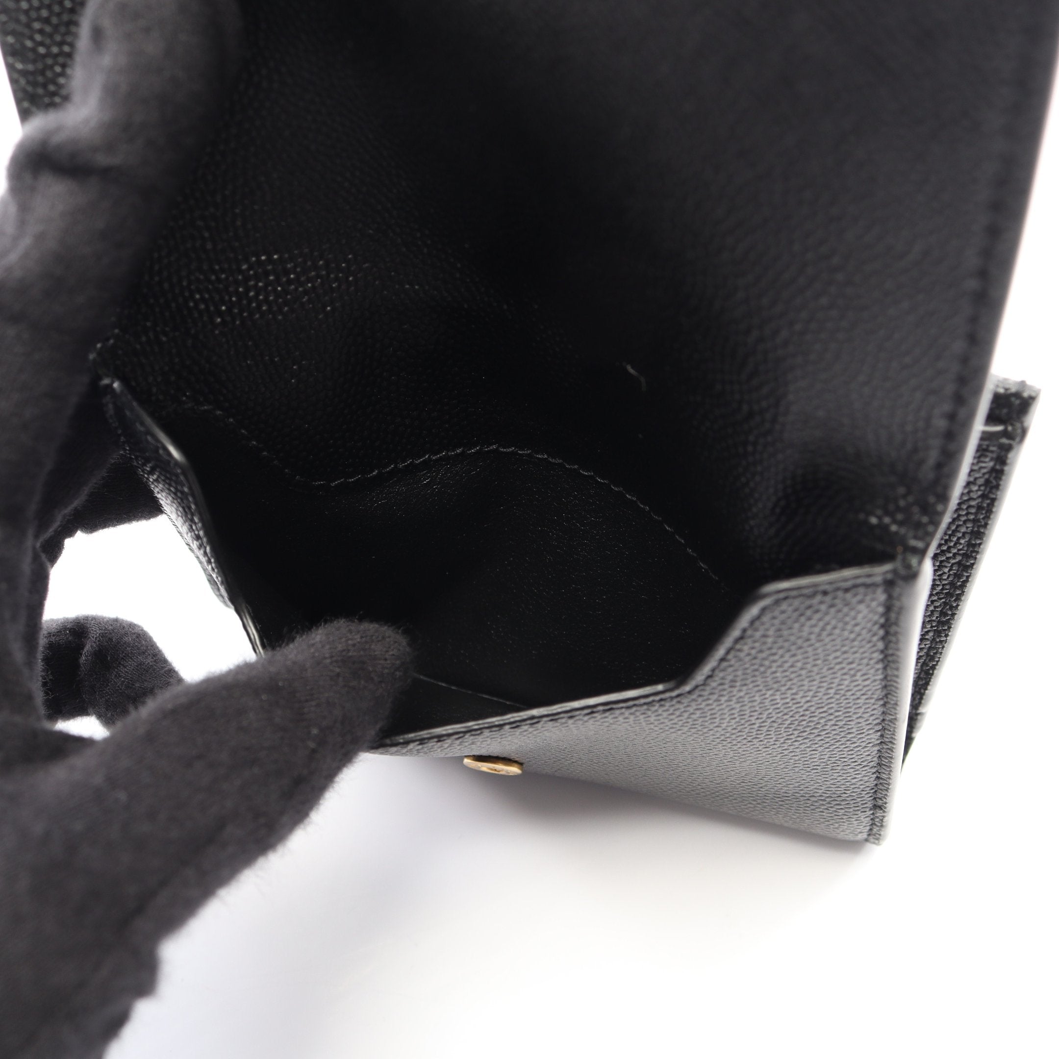 アップタウン コンパクトウォレット 二つ折り財布 レザー ブラック
