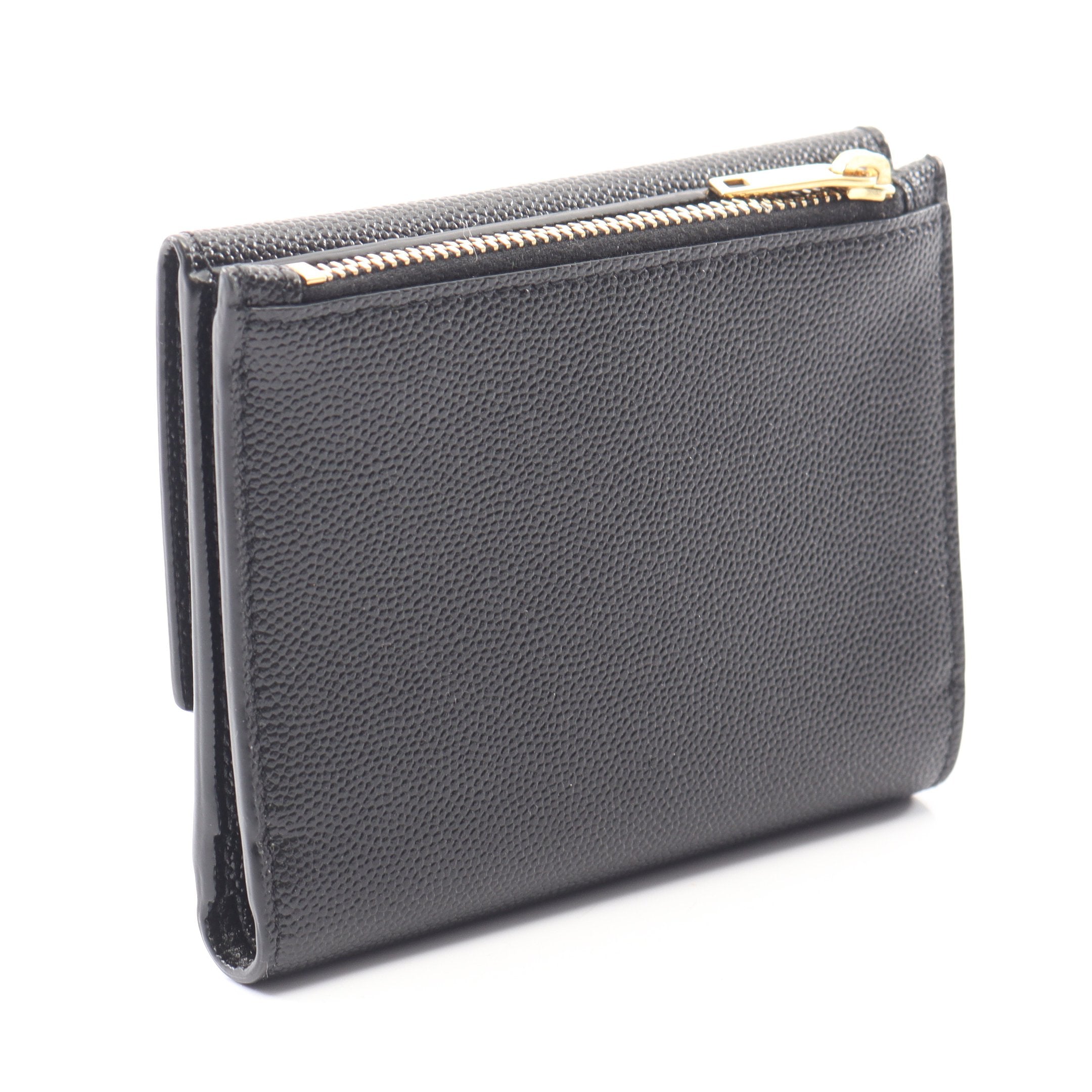 SAINT LAURENT PARIS サンローランパリ 二つ折り財布 アップタウン コンパクトウォレット アップタウン コンパクトウォレット 二つ折り財布 レザー ブラック