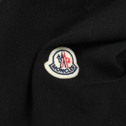 ニット切替 ジップアップパーカー ジャケット ナイロン コットン ブラック モンクレール アウター MONCLER