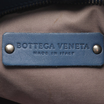 イントレチャート スモール メッセンジャーバッグ ショルダーバッグ レザー ブルー ボッテガヴェネタ バッグ BOTTEGA VENETA