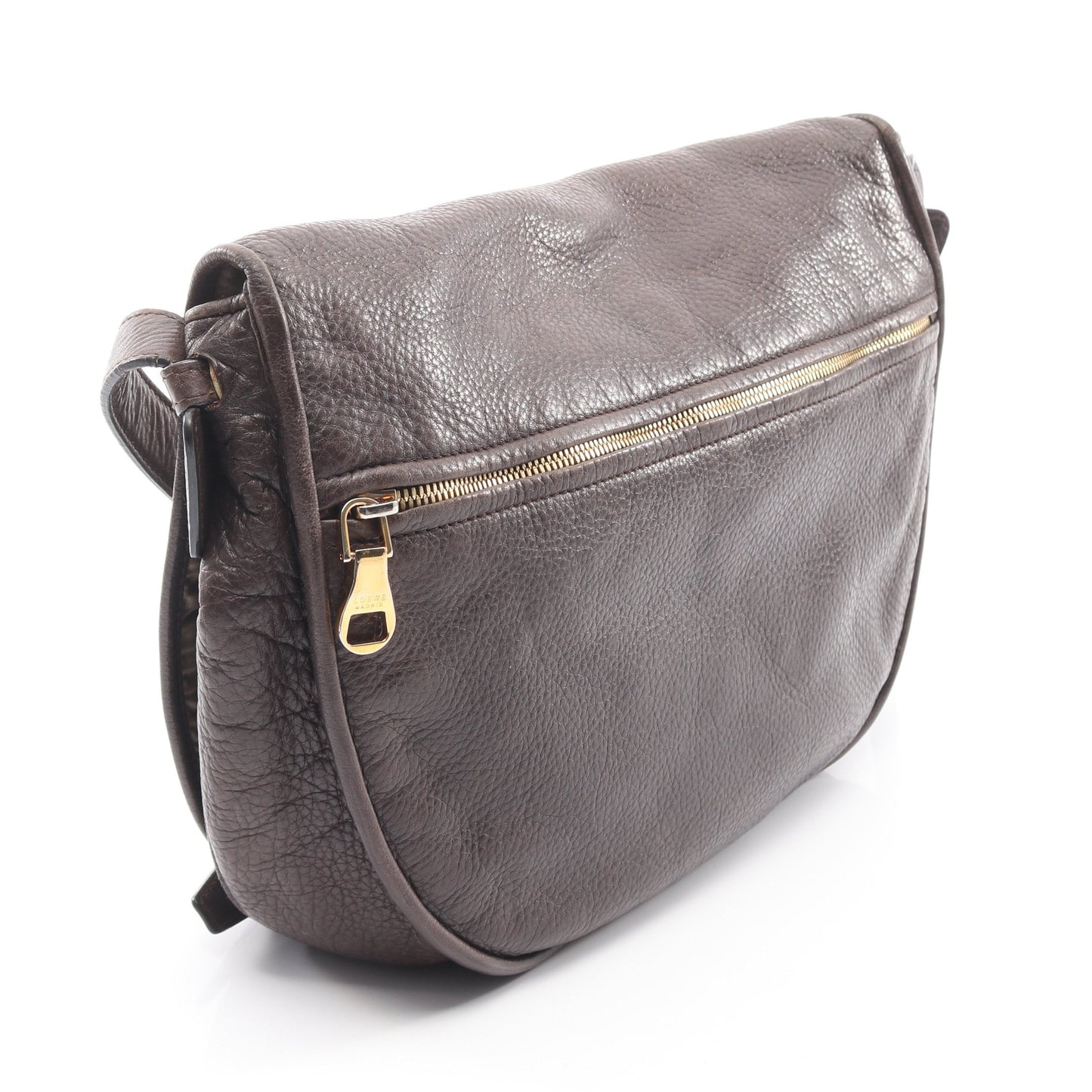 ヘリテージ ショルダーバッグ レザー ダークブラウン ロエベ バッグ LOEWE