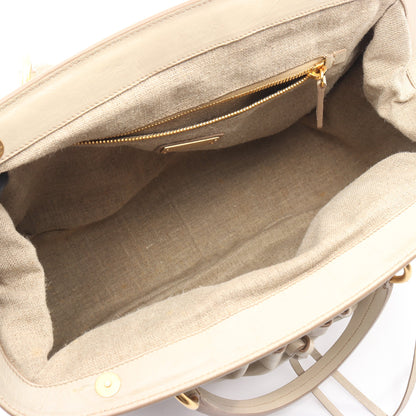 2WAY ハンドバッグ レザー ベージュ ミュウミュウ バッグ miu miu