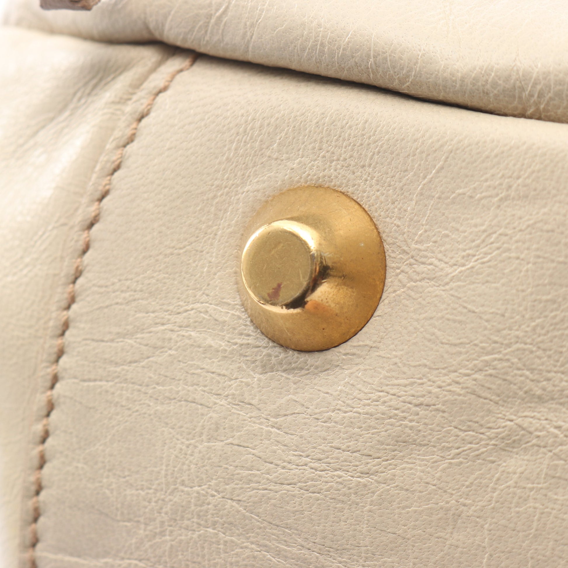 2WAY ハンドバッグ レザー ベージュ ミュウミュウ バッグ miu miu