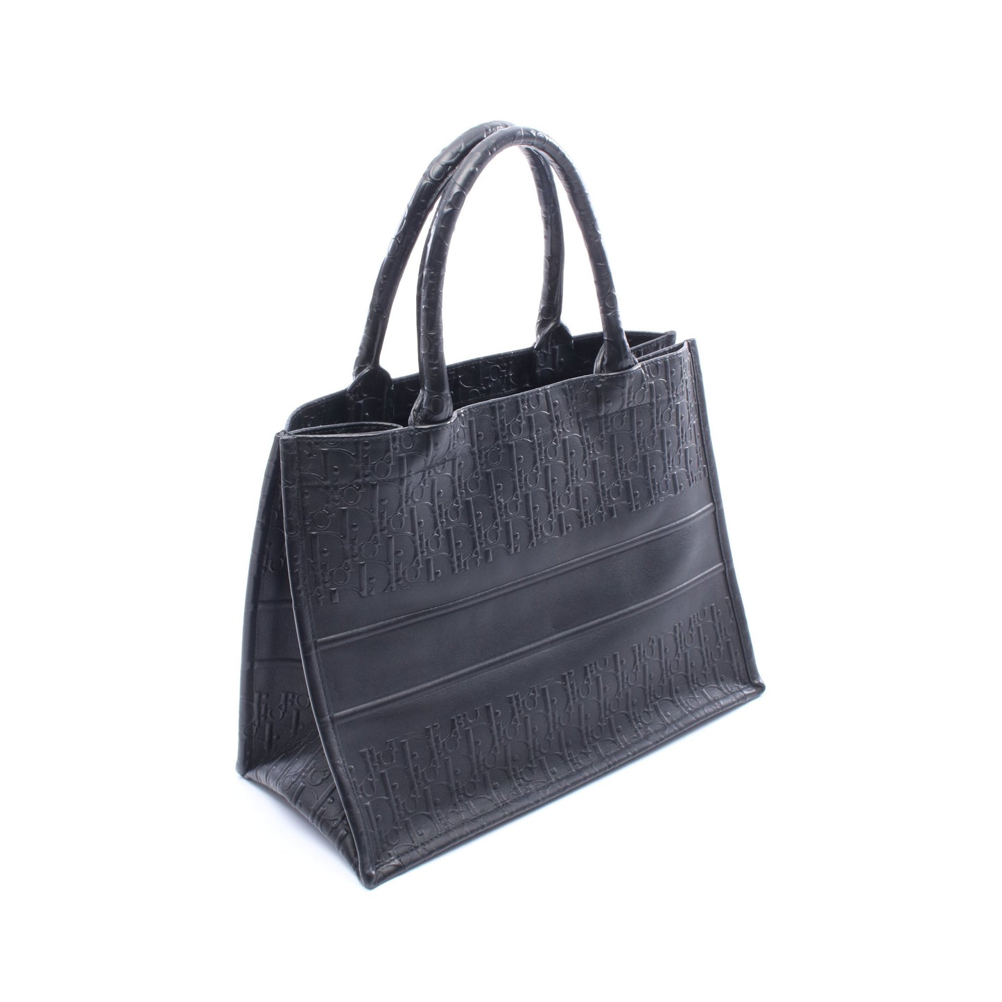 BOOK TOTE ブックトート ミディアム オブリーク ハンドバッグ トートバッグ レザー ブラック クリスチャンディオール バッグ Christian Dior