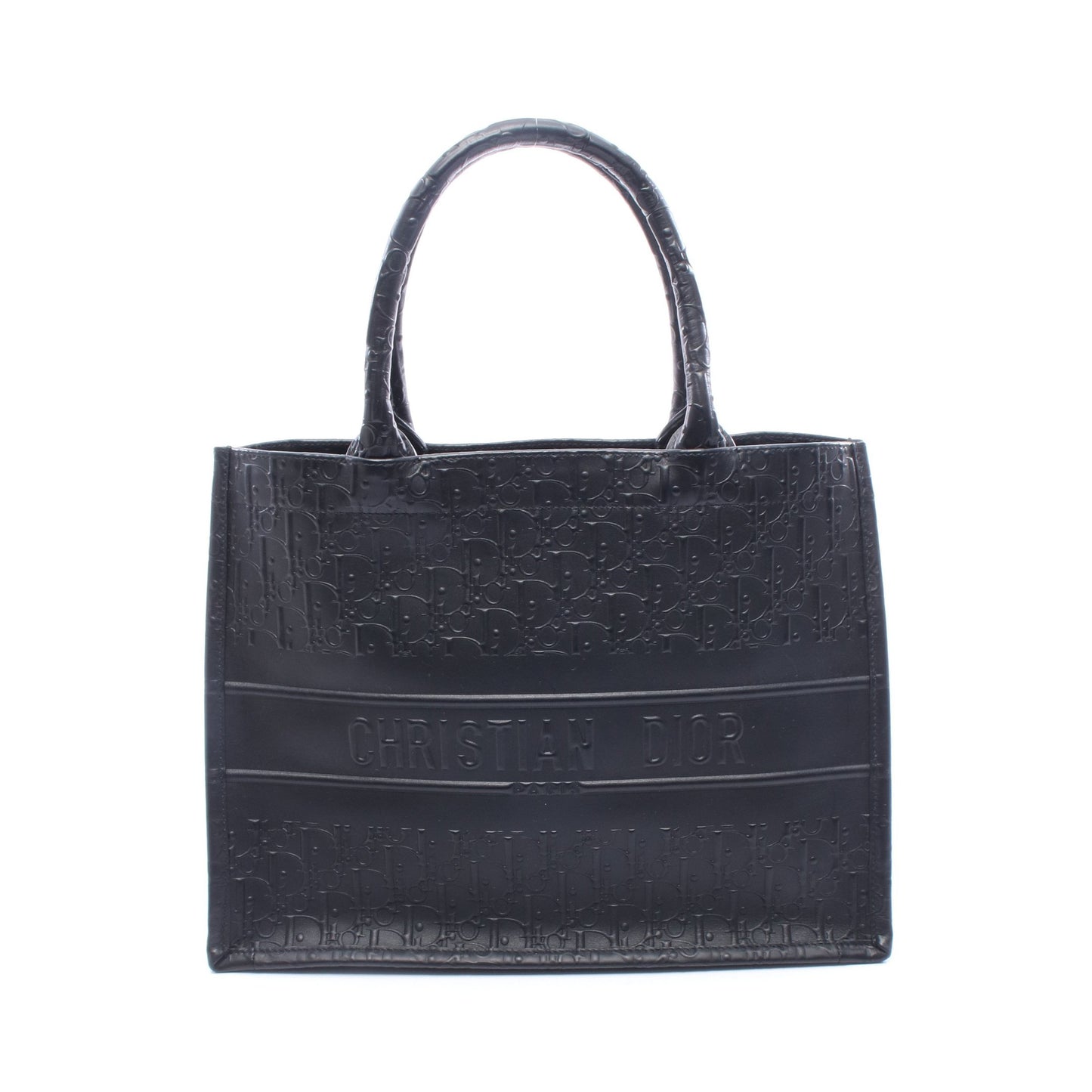 BOOK TOTE ブックトート ミディアム オブリーク ハンドバッグ トートバッグ レザー ブラック クリスチャンディオール バッグ Christian Dior
