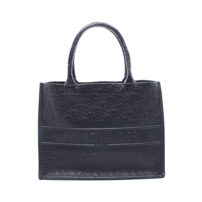 BOOK TOTE ブックトート ミディアム オブリーク ハンドバッグ トートバッグ レザー ブラック クリスチャンディオール バッグ Christian Dior