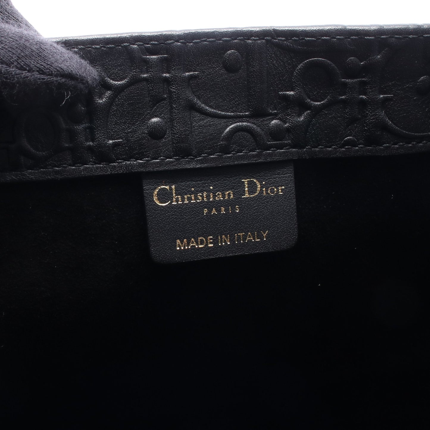 BOOK TOTE ブックトート ミディアム オブリーク ハンドバッグ トートバッグ レザー ブラック クリスチャンディオール バッグ Christian Dior