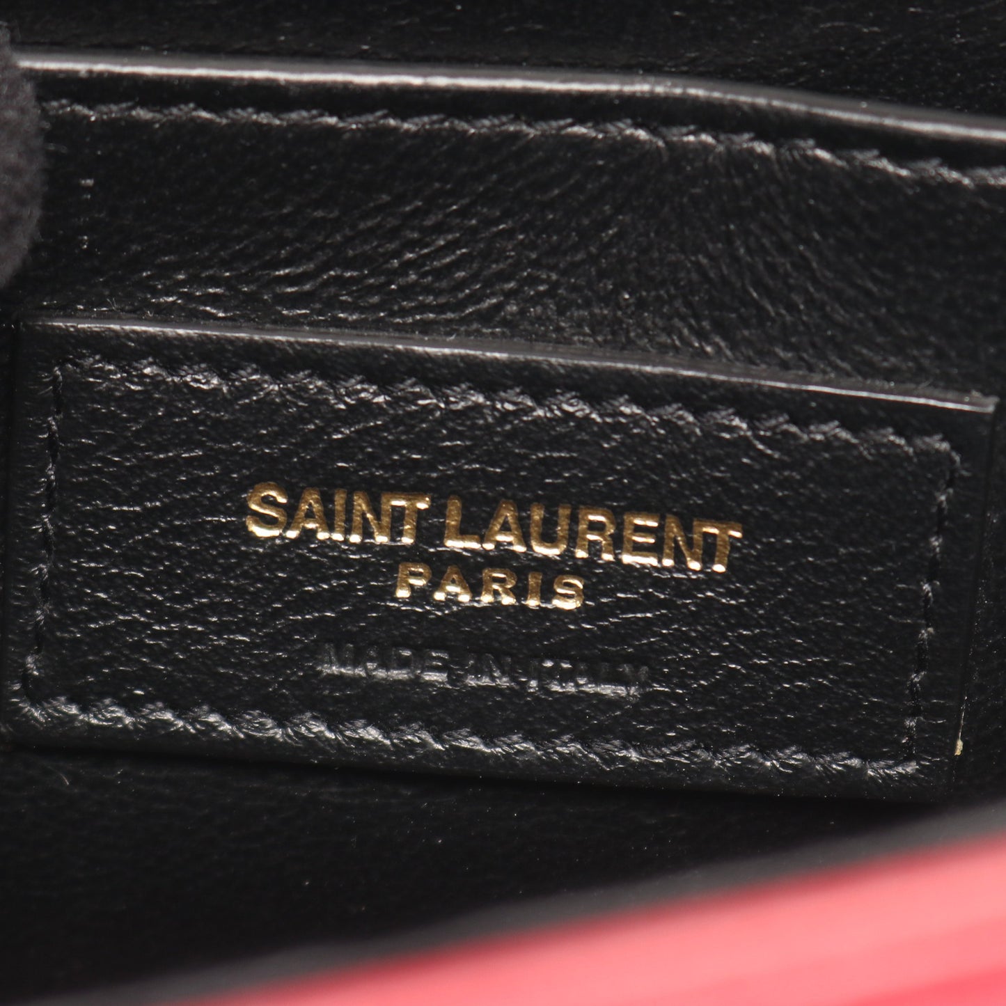 LE 61 ショルダーバッグ レザー レッド サンローランパリ バッグ SAINT LAURENT PARIS