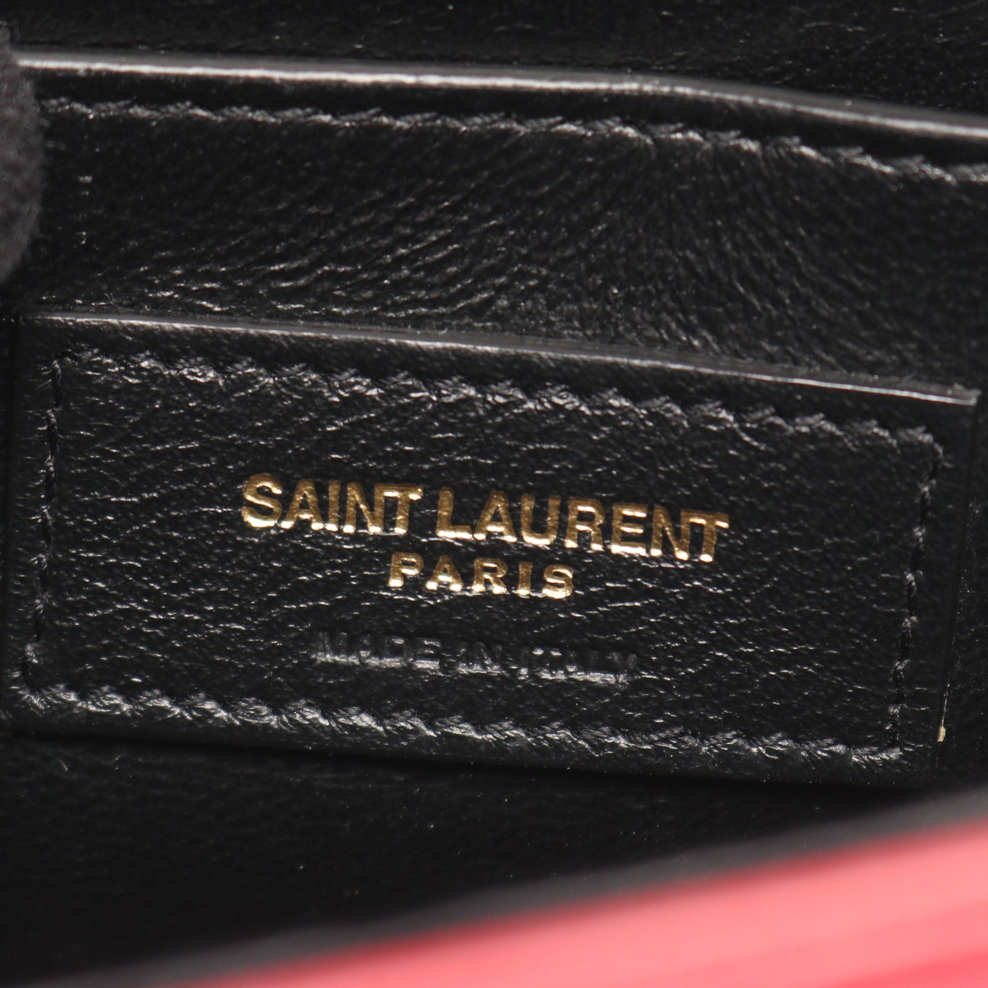 LE 61 ショルダーバッグ レザー レッド サンローランパリ バッグ SAINT LAURENT PARIS
