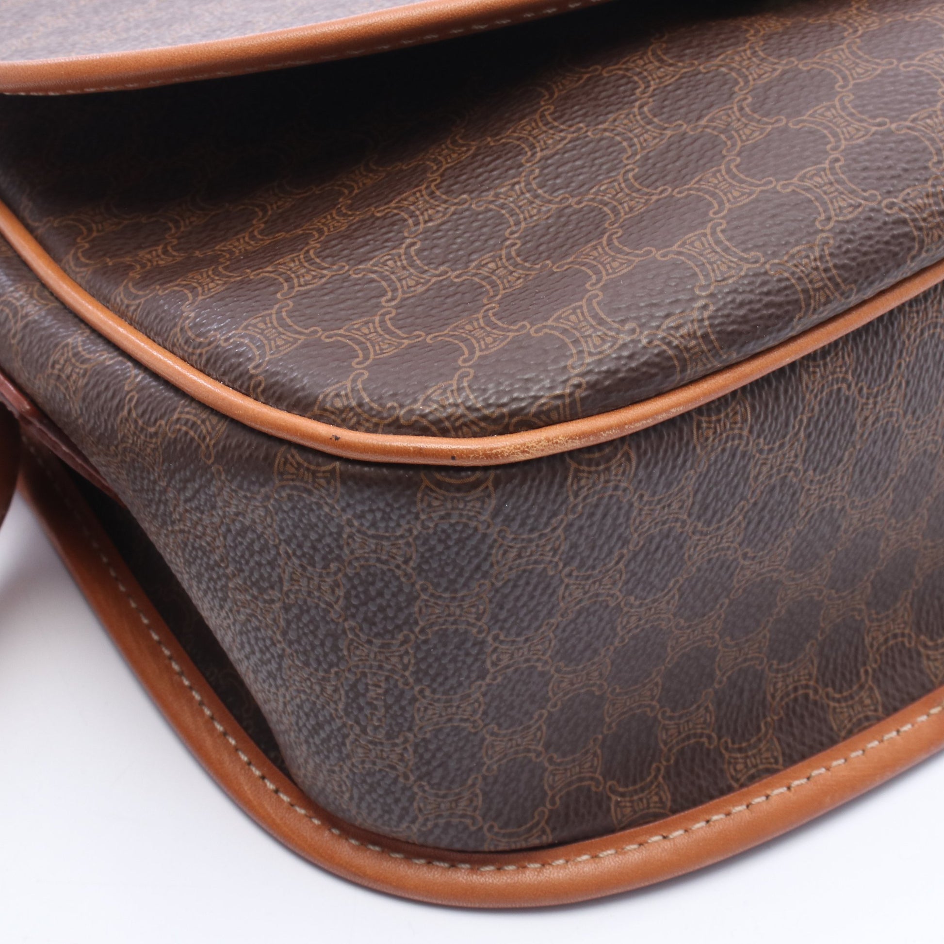 マカダム スターボール ショルダーバッグ PVC レザー ブラウン セリーヌ バッグ CELINE
