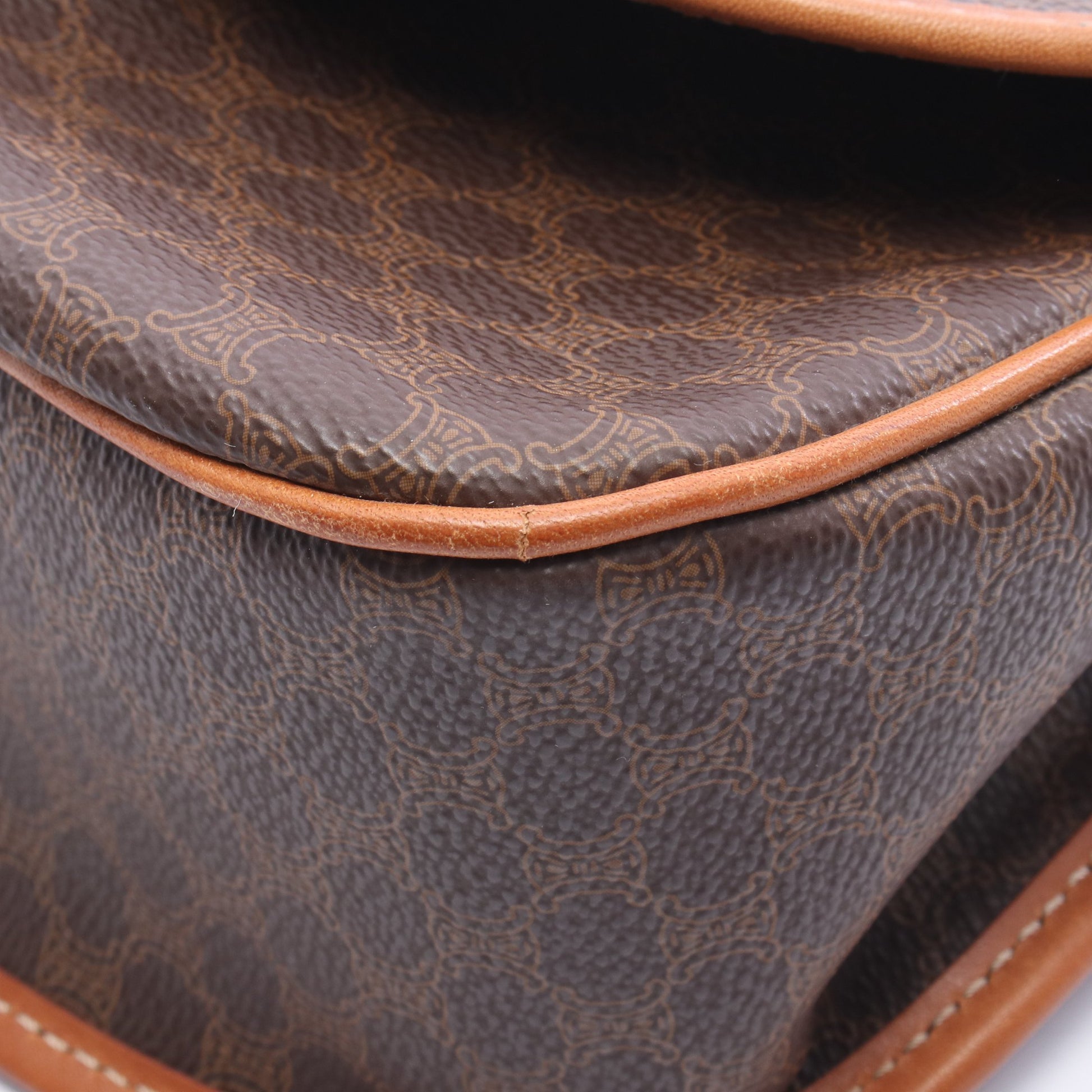マカダム スターボール ショルダーバッグ PVC レザー ブラウン セリーヌ バッグ CELINE