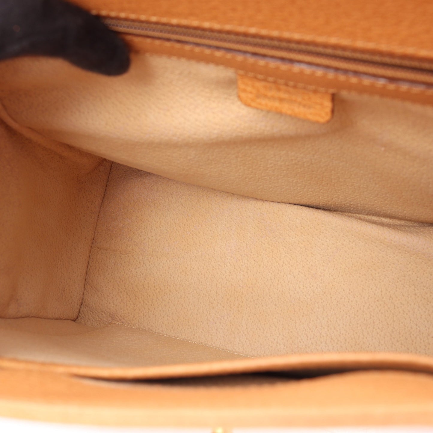 トップハンドル ターンロック 2WAY ハンドバッグ レザー ライトブラウン セリーヌ バッグ CELINE