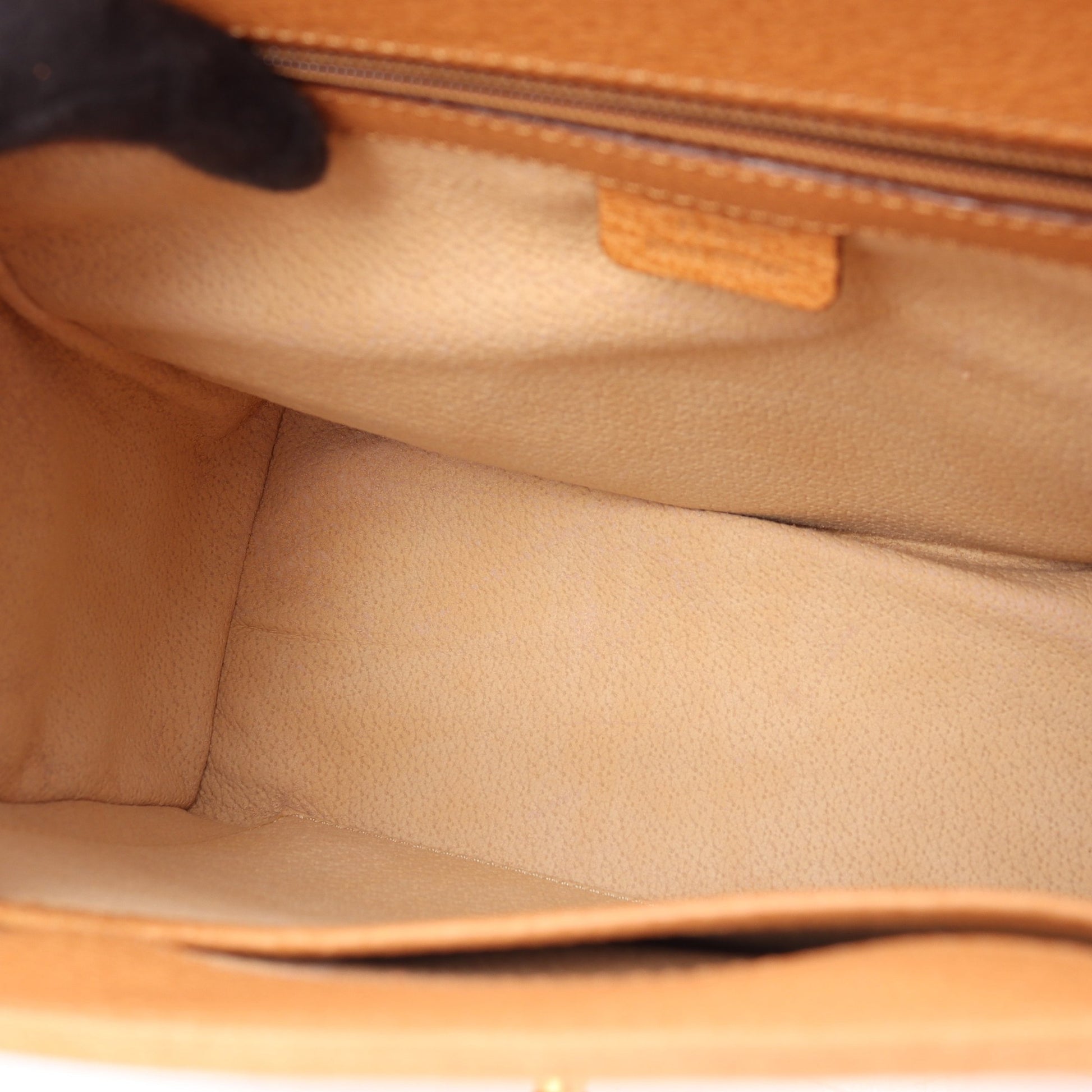 トップハンドル ターンロック 2WAY ハンドバッグ レザー ライトブラウン セリーヌ バッグ CELINE