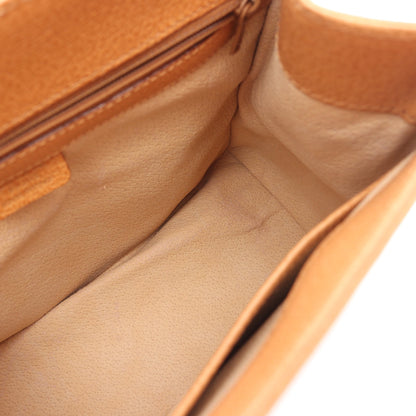 トップハンドル ターンロック 2WAY ハンドバッグ レザー ライトブラウン セリーヌ バッグ CELINE