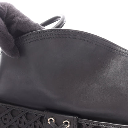 カナージュレースポケット付き ショルダーバッグ レザー ブラック クリスチャンディオール バッグ Christian Dior