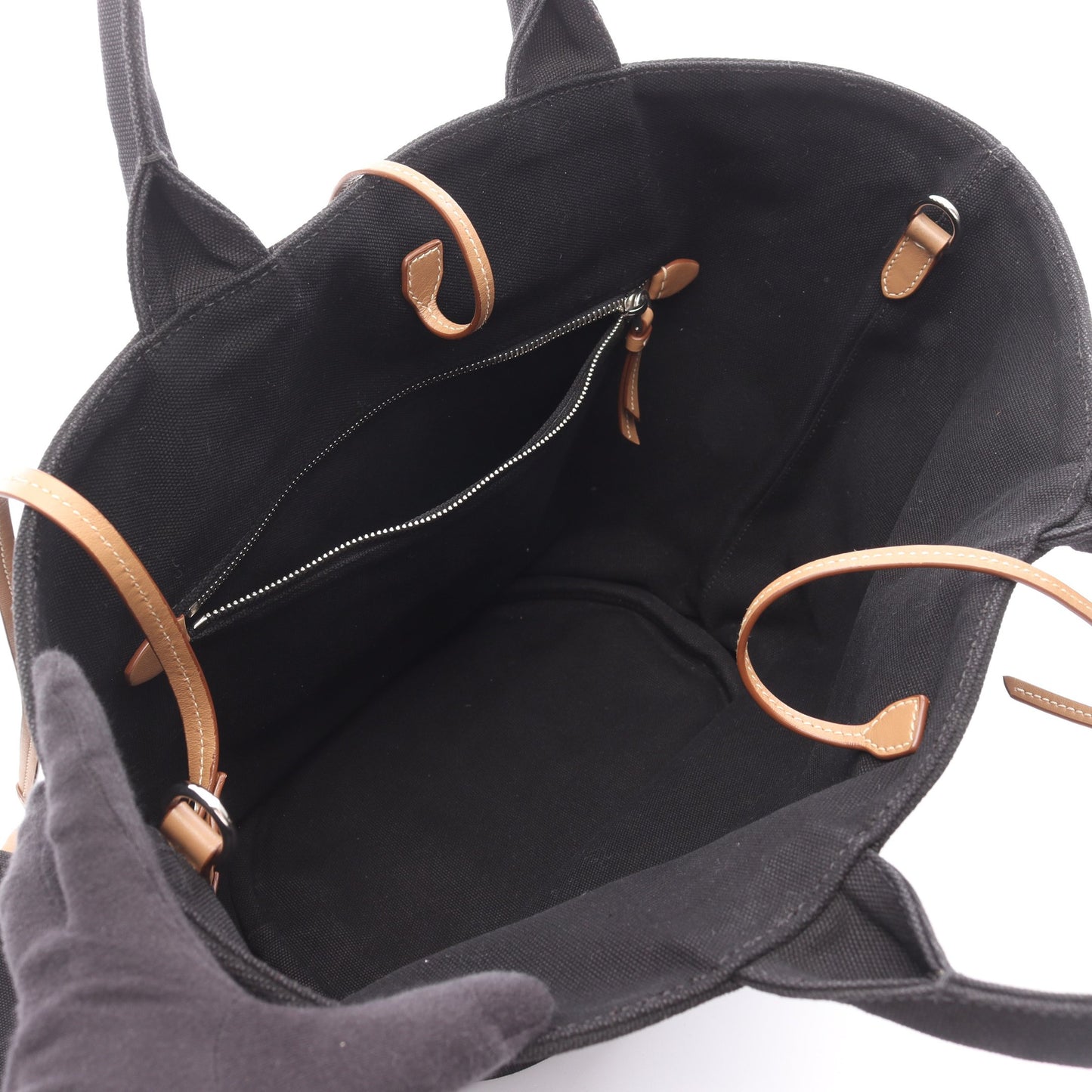 CANAPA カナパ 2WAY ハンドバッグ トートバッグ キャンバス ブラック プラダ バッグ PRADA