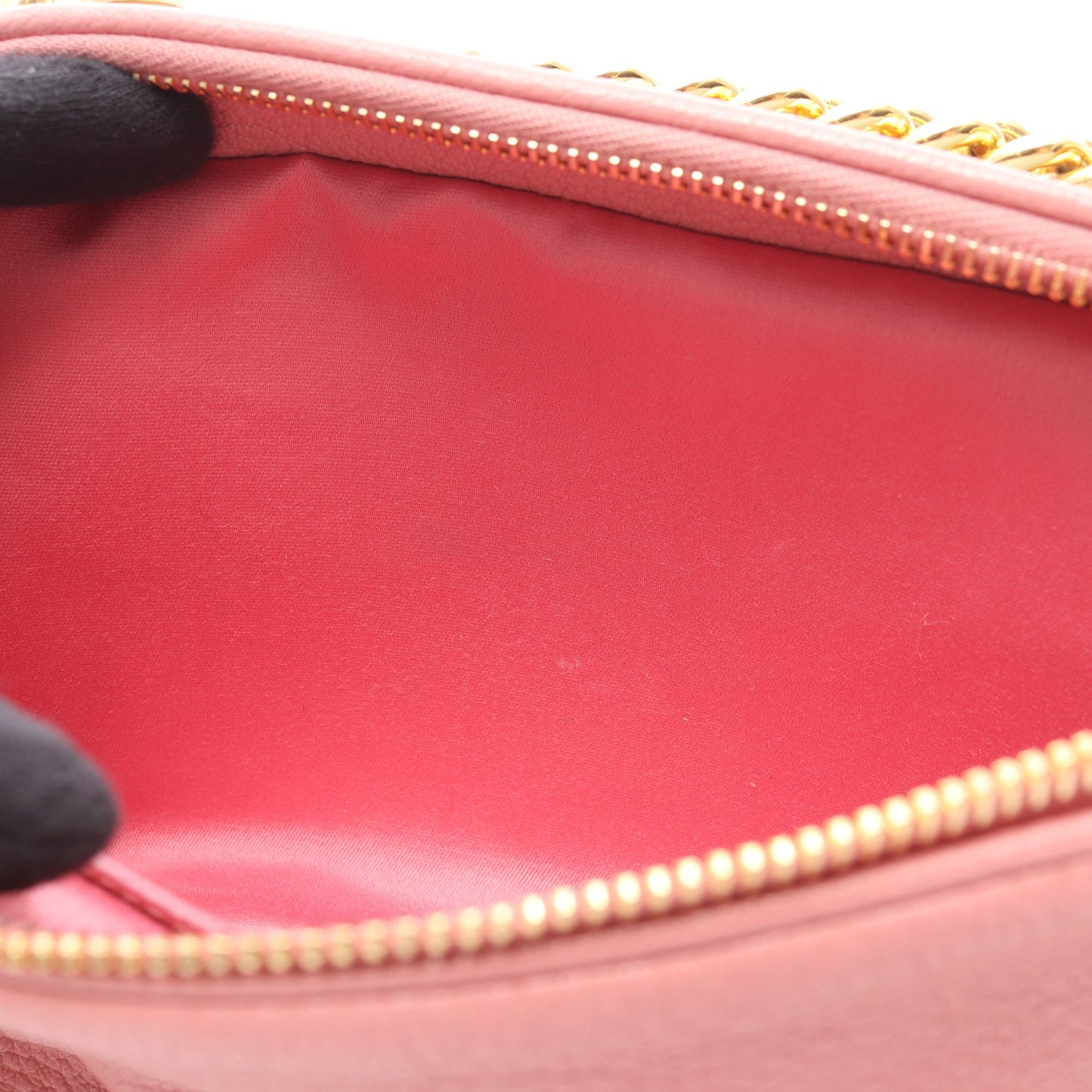 MADRAS マドラス チェーンショルダーバッグ レザー ピンク ライトブルー ライトイエロー ミュウミュウ バッグ miu miu