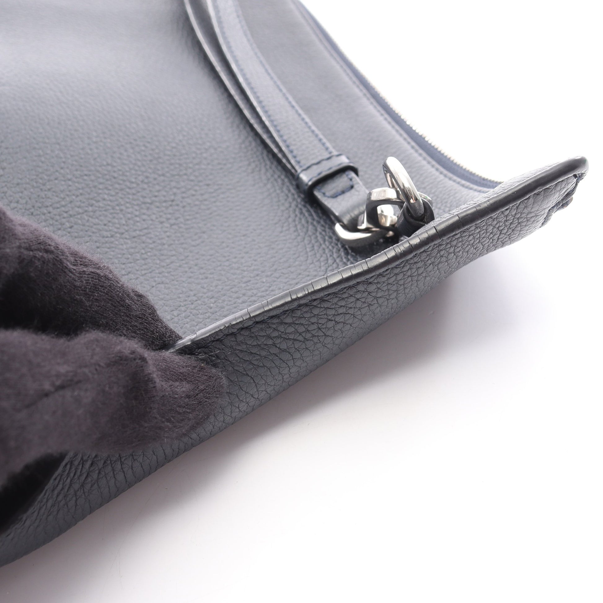 アナグラム クラッチバッグ レザー ダークネイビー ロエベ バッグ LOEWE