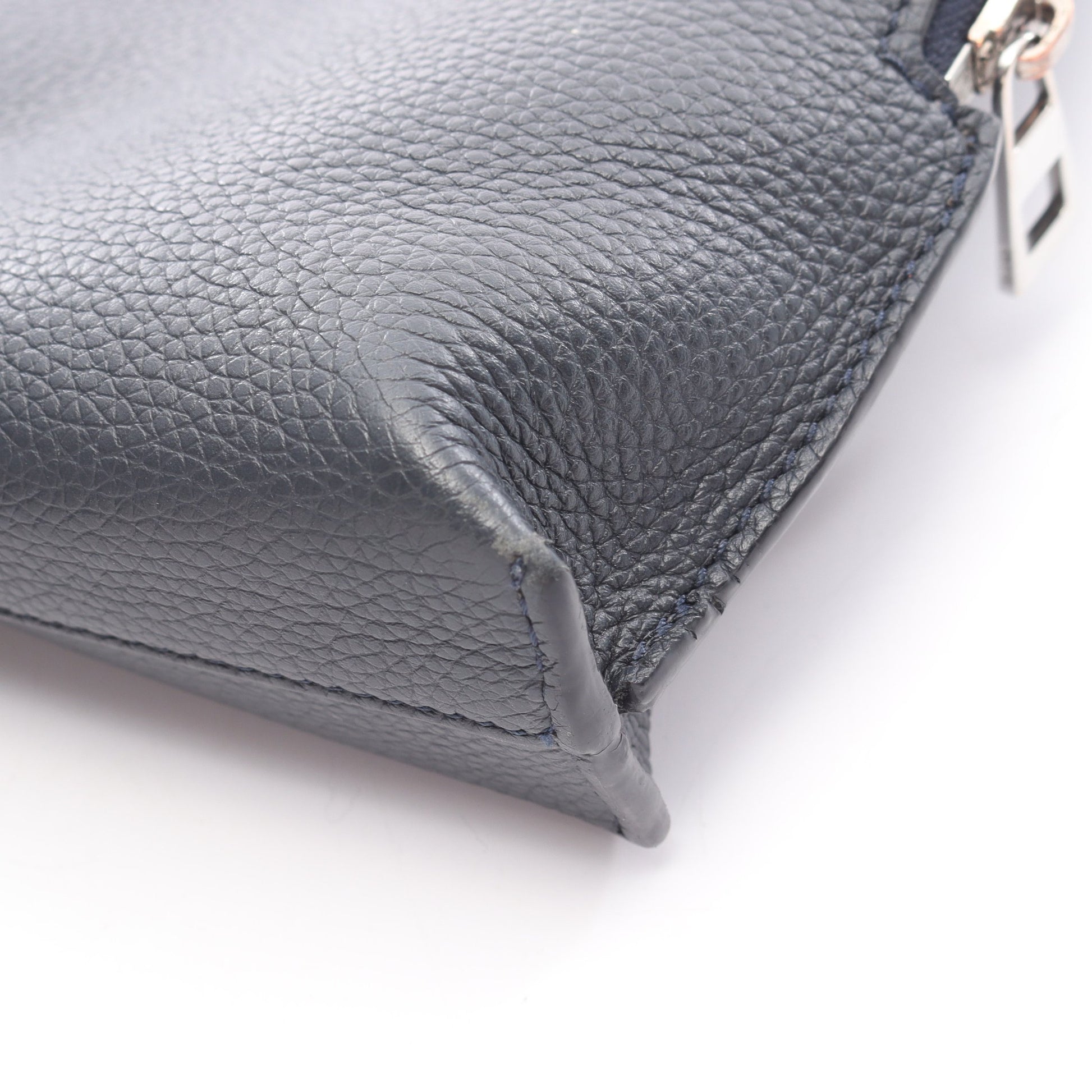 アナグラム クラッチバッグ レザー ダークネイビー ロエベ バッグ LOEWE