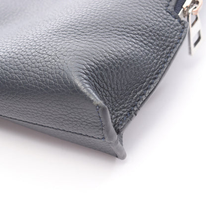 アナグラム クラッチバッグ レザー ダークネイビー ロエベ バッグ LOEWE