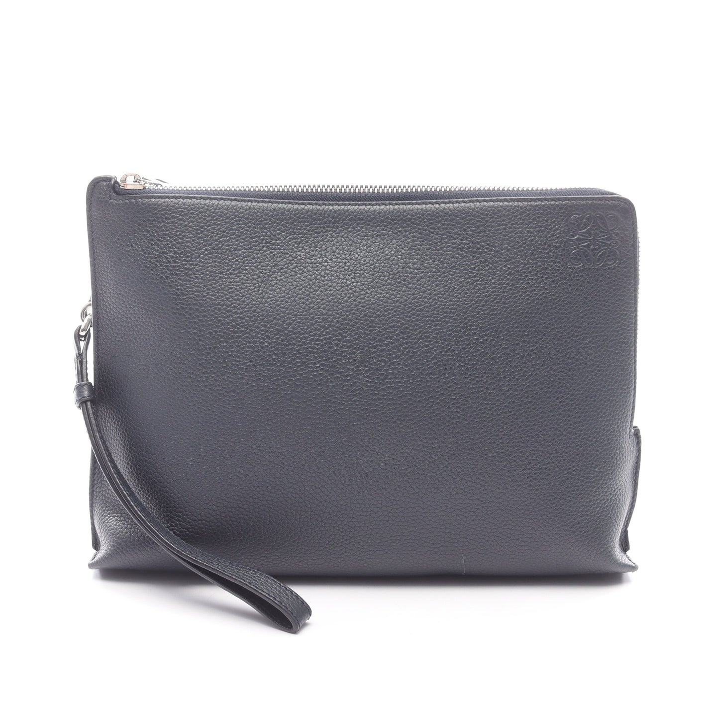 アナグラム クラッチバッグ レザー ダークネイビー ロエベ バッグ LOEWE