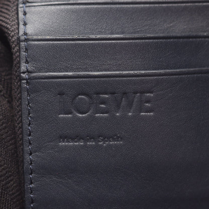 アナグラム クラッチバッグ レザー ダークネイビー ロエベ バッグ LOEWE