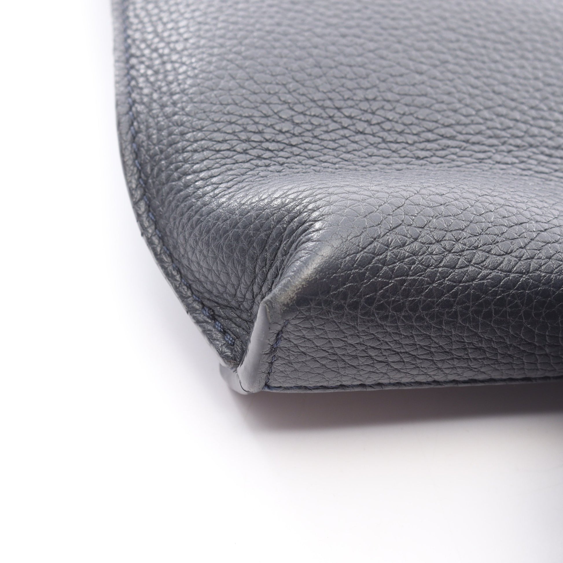 アナグラム クラッチバッグ レザー ダークネイビー ロエベ バッグ LOEWE
