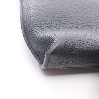 アナグラム クラッチバッグ レザー ダークネイビー ロエベ バッグ LOEWE