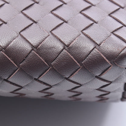 イントレチャート ハンドバッグ トートバッグ レザー ダークブラウン ボッテガヴェネタ バッグ BOTTEGA VENETA