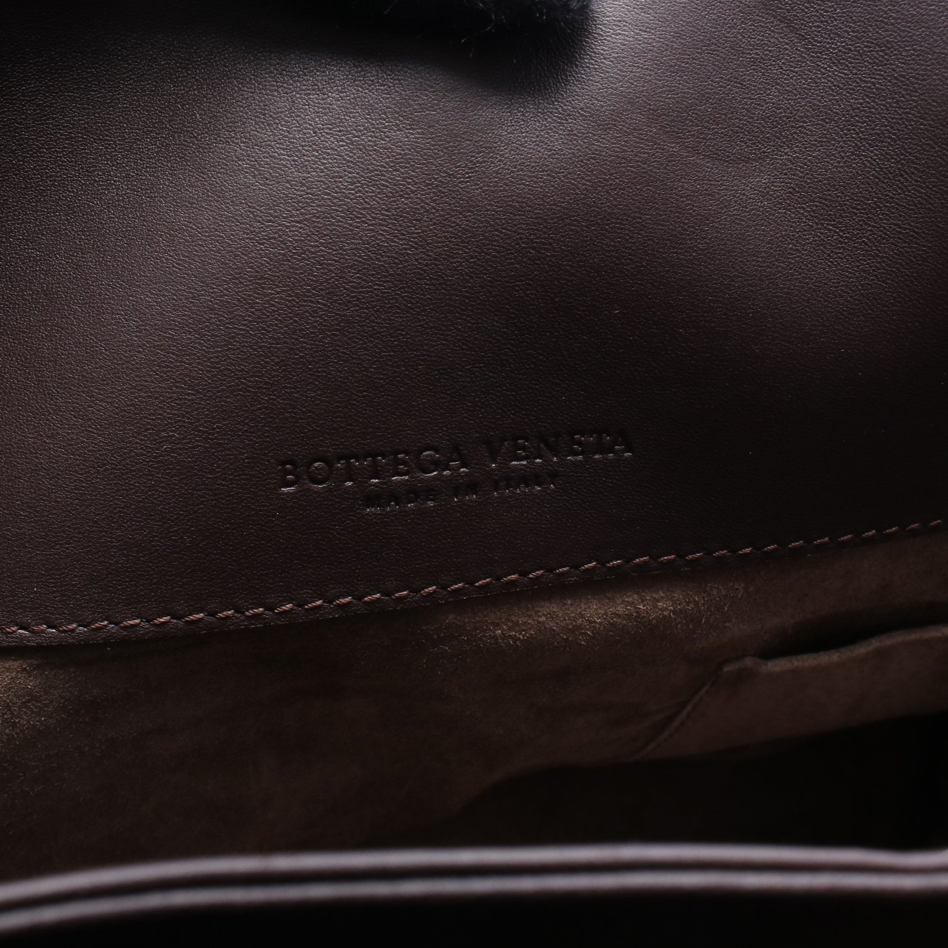 イントレチャート ハンドバッグ トートバッグ レザー ダークブラウン ボッテガヴェネタ バッグ BOTTEGA VENETA