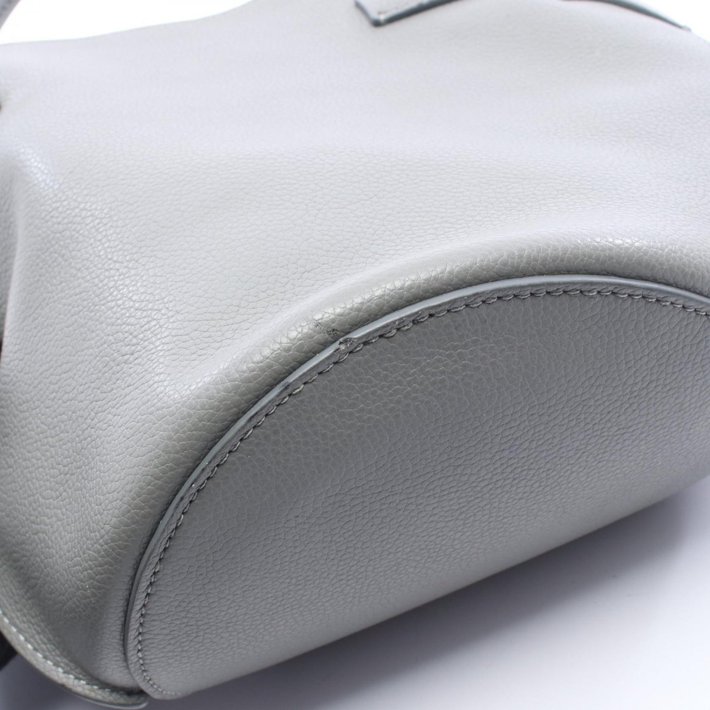 ビッグバッグ バケット ナノ ハンドバッグ レザー グレー セリーヌ バッグ CELINE