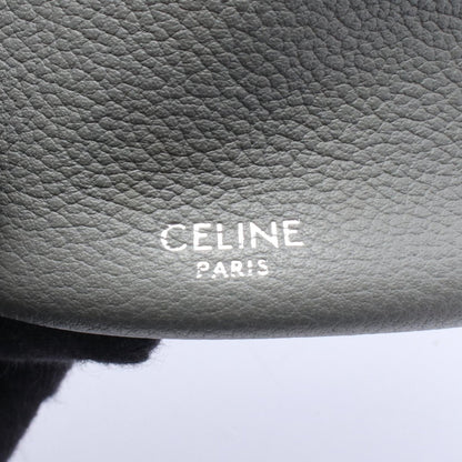 ビッグバッグ バケット ナノ ハンドバッグ レザー グレー セリーヌ バッグ CELINE