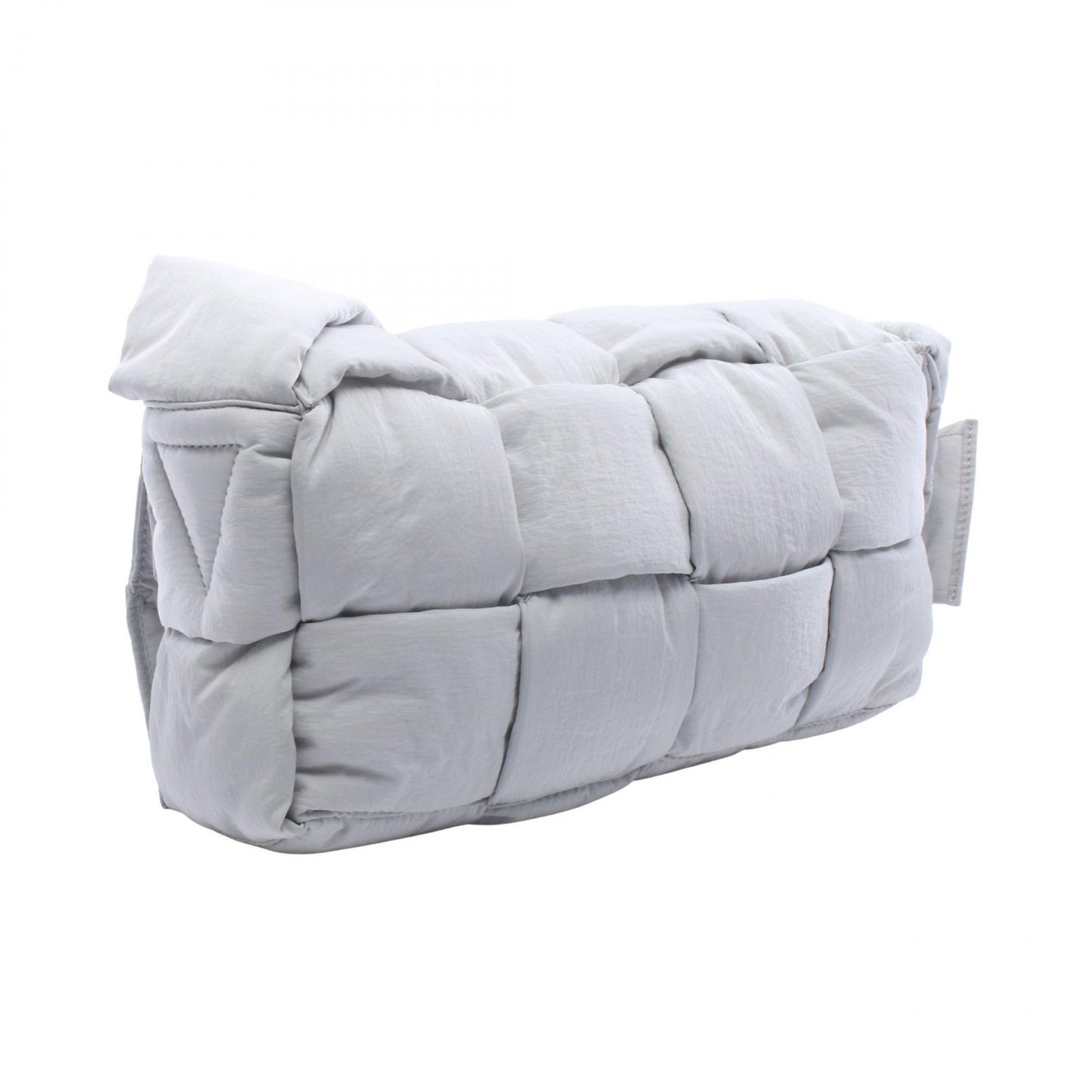 PADDED TECH CASSETTE パデッド テック カセット ショルダーバッグ ナイロン ライトグレー ボッテガヴェネタ バッグ BOTTEGA VENETA
