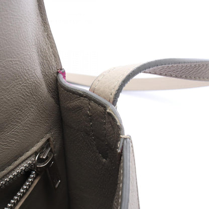 トロッター スモール バイカラー ショルダーバッグ レザー グレー ピンクパープル セリーヌ バッグ CELINE