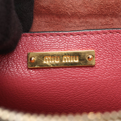 MADRAS マドラス 2WAY ハンドバッグ レザー ピンク ミュウミュウ バッグ miu miu