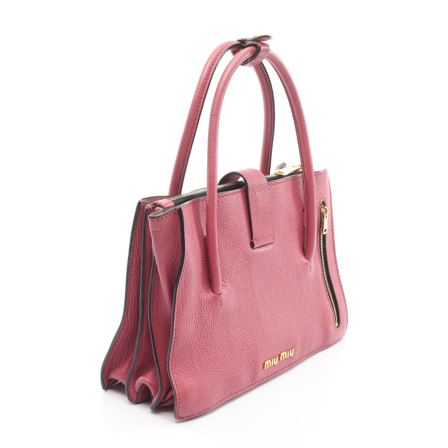 MADRAS マドラス 2WAY ハンドバッグ レザー ピンク ミュウミュウ バッグ miu miu