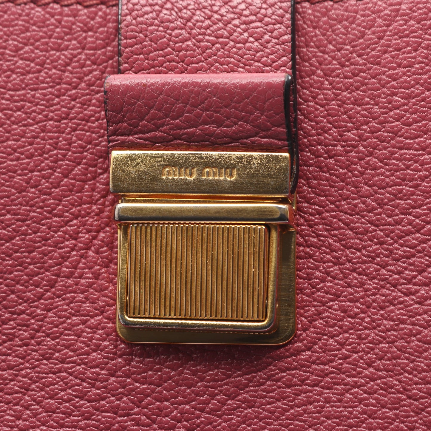 MADRAS マドラス 2WAY ハンドバッグ レザー ピンク ミュウミュウ バッグ miu miu