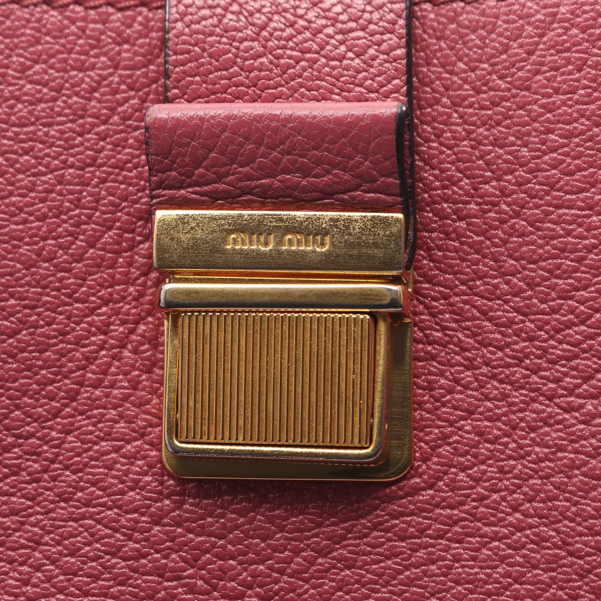 MADRAS マドラス 2WAY ハンドバッグ レザー ピンク ミュウミュウ バッグ miu miu