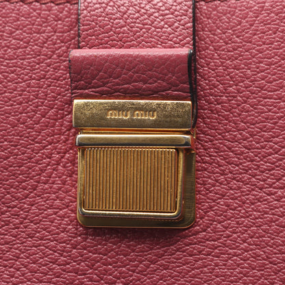 MADRAS マドラス 2WAY ハンドバッグ レザー ピンク ミュウミュウ バッグ miu miu