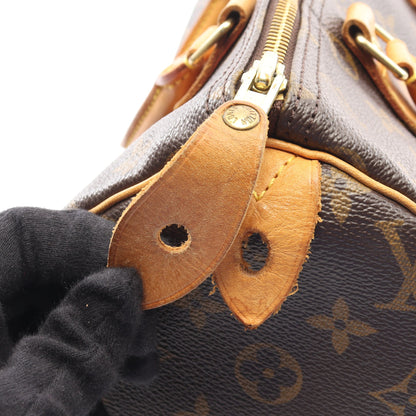 スピーディ30 モノグラム ハンドバッグ PVC レザー ブラウン ルイヴィトン バッグ LOUIS VUITTON