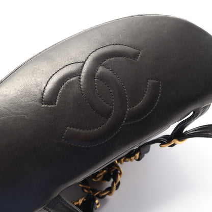 マトラッセ バックパック リュックサック ラムスキン ブラック ゴールド金具 シャネル バッグ CHANEL