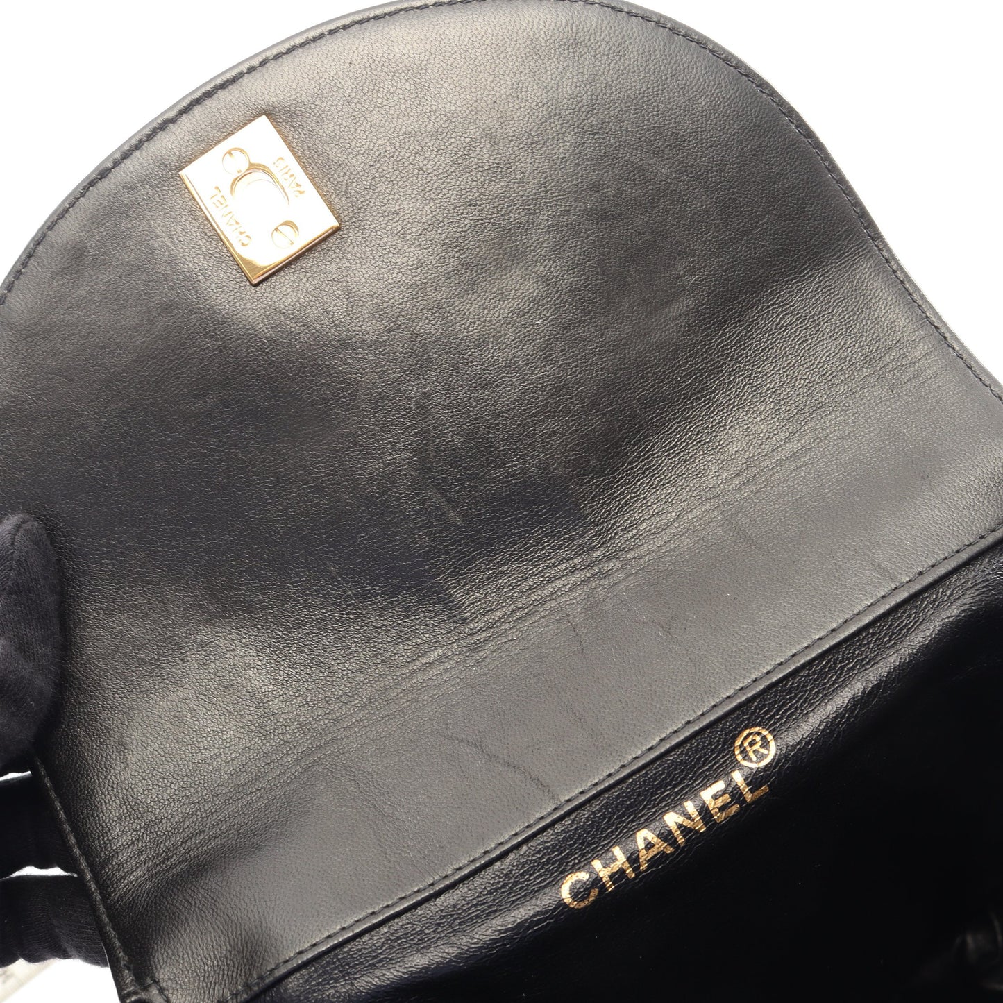 マトラッセ バックパック リュックサック ラムスキン ブラック ゴールド金具 シャネル バッグ CHANEL
