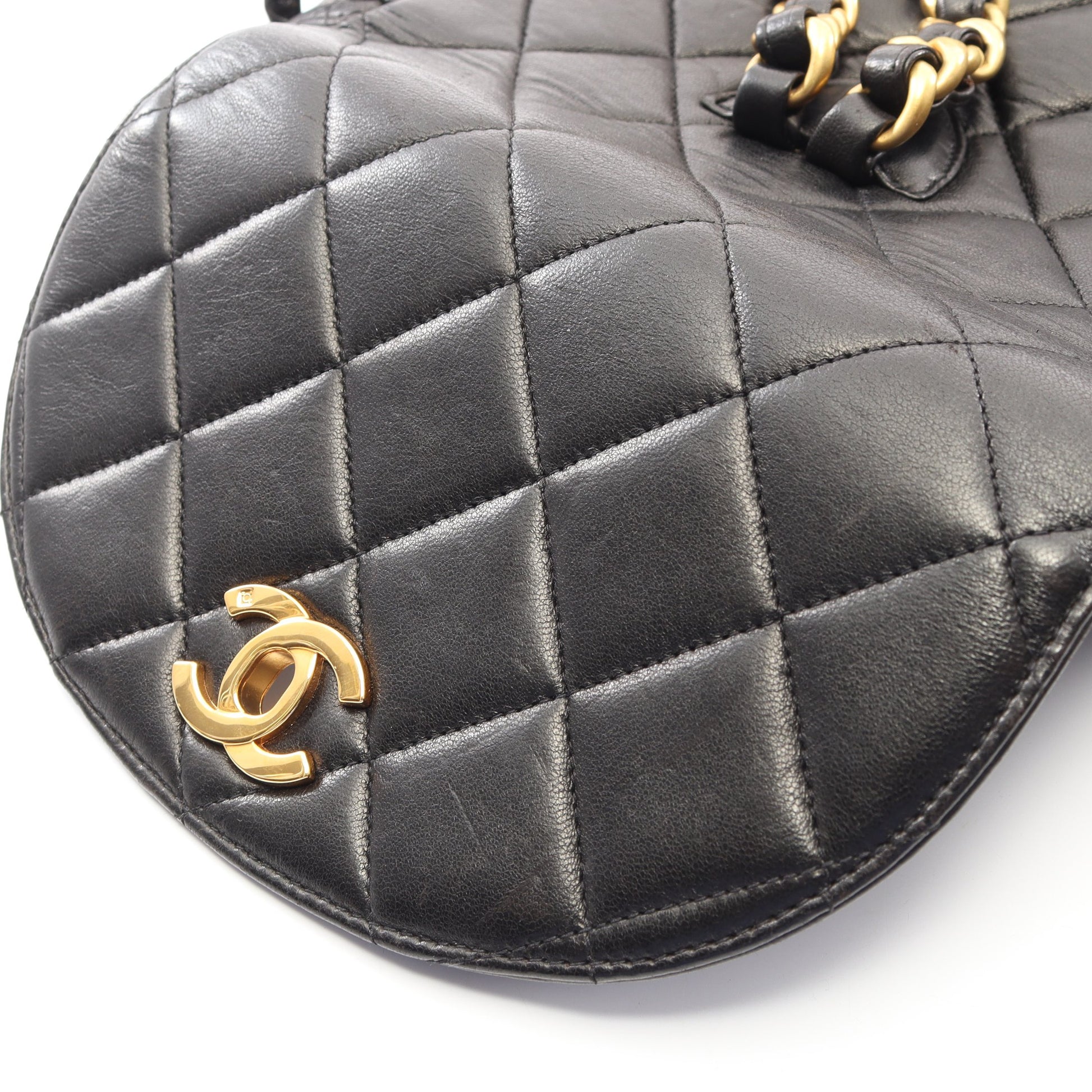マトラッセ バックパック リュックサック ラムスキン ブラック ゴールド金具 シャネル バッグ CHANEL