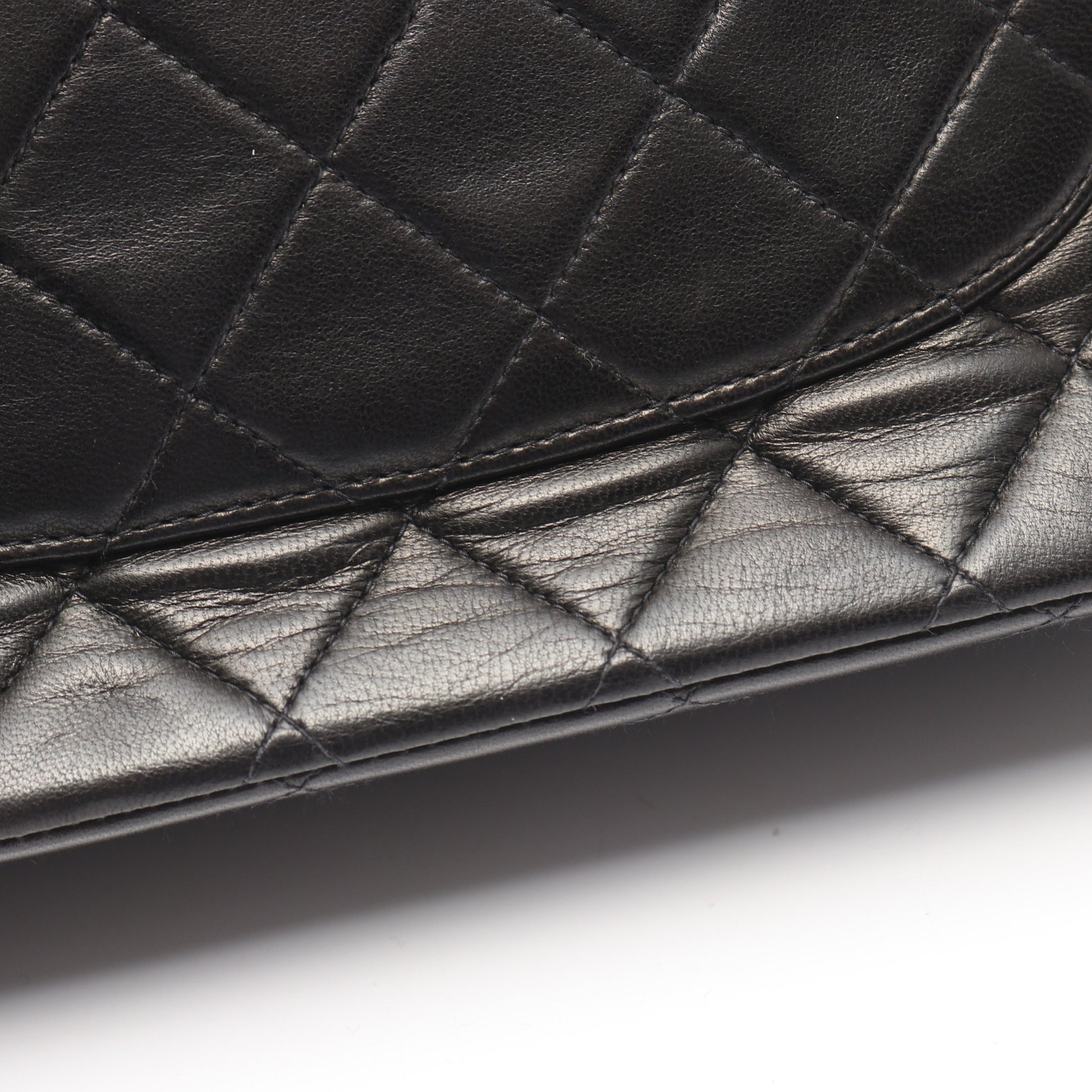 マトラッセ Wフラップ Wチェーンショルダーバッグ ラムスキン ブラック ゴールド金具 シャネル バッグ CHANEL