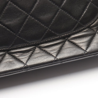 マトラッセ Wフラップ Wチェーンショルダーバッグ ラムスキン ブラック ゴールド金具 シャネル バッグ CHANEL