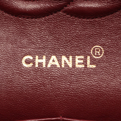 マトラッセ Wフラップ Wチェーンショルダーバッグ ラムスキン ブラック ゴールド金具 シャネル バッグ CHANEL