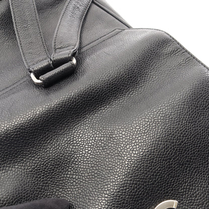 トリプルココマーク バックパック リュックサック キャビアスキン ブラック ゴールド金具 シャネル バッグ CHANEL