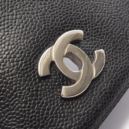 トリプルココマーク バックパック リュックサック キャビアスキン ブラック ゴールド金具 シャネル バッグ CHANEL